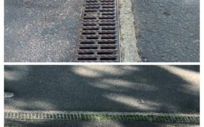 Ablaufrinne am Fuß der Seizstraße wieder frei