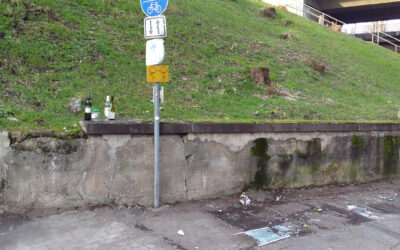 Wertstoffbehälter in der Emser Straße entfernt