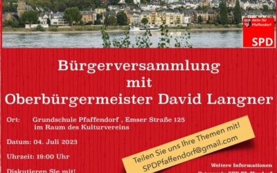 Bürgerversammlung mit Oberbürgermeister David Langner am 04.07.