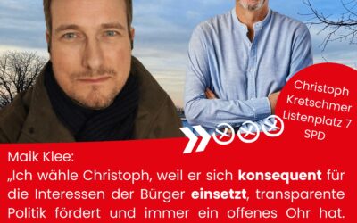 Ich unterstütze Christoph Kretschmer…